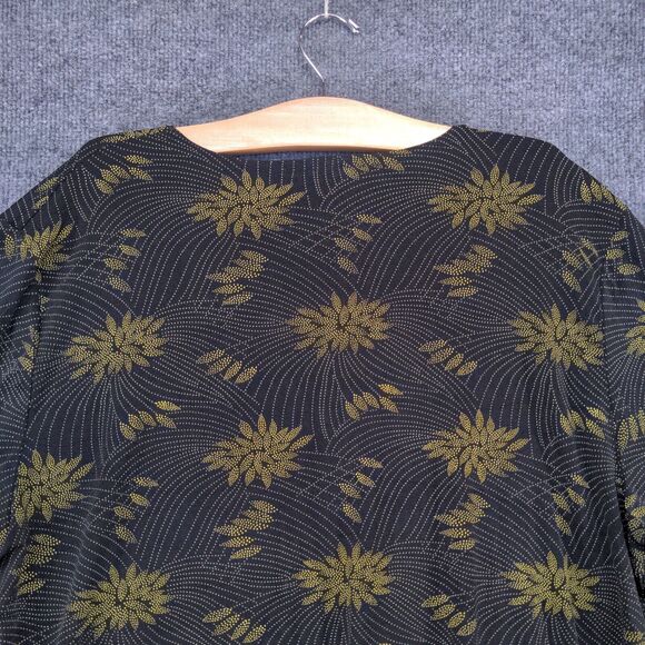 Western Connection II Women's Knit Top Black Yellow Plus Size 3X Short Sleeve - Picture 5 of 12